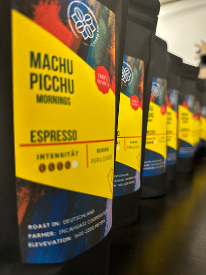 Matchu Pitcchu mornings Specialty Espresso Coffee